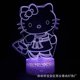 thumbnail image 1 of Lámpara de mesa LED con luz nocturna 3D de animación de Hello Kitty, lámpara de noche para dormitorio infantil, lámpara de ambiente colorido táctil, 1 of 5