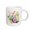 White, variant on 3drose, Pretty Image of Watercolor Floral Easter Eggs Illustration, 15oz Mug
