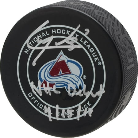 Cale Makar Colorado Avalanche Autographed 2019 Stanley Cup Playoff Model Official Game Puck with 