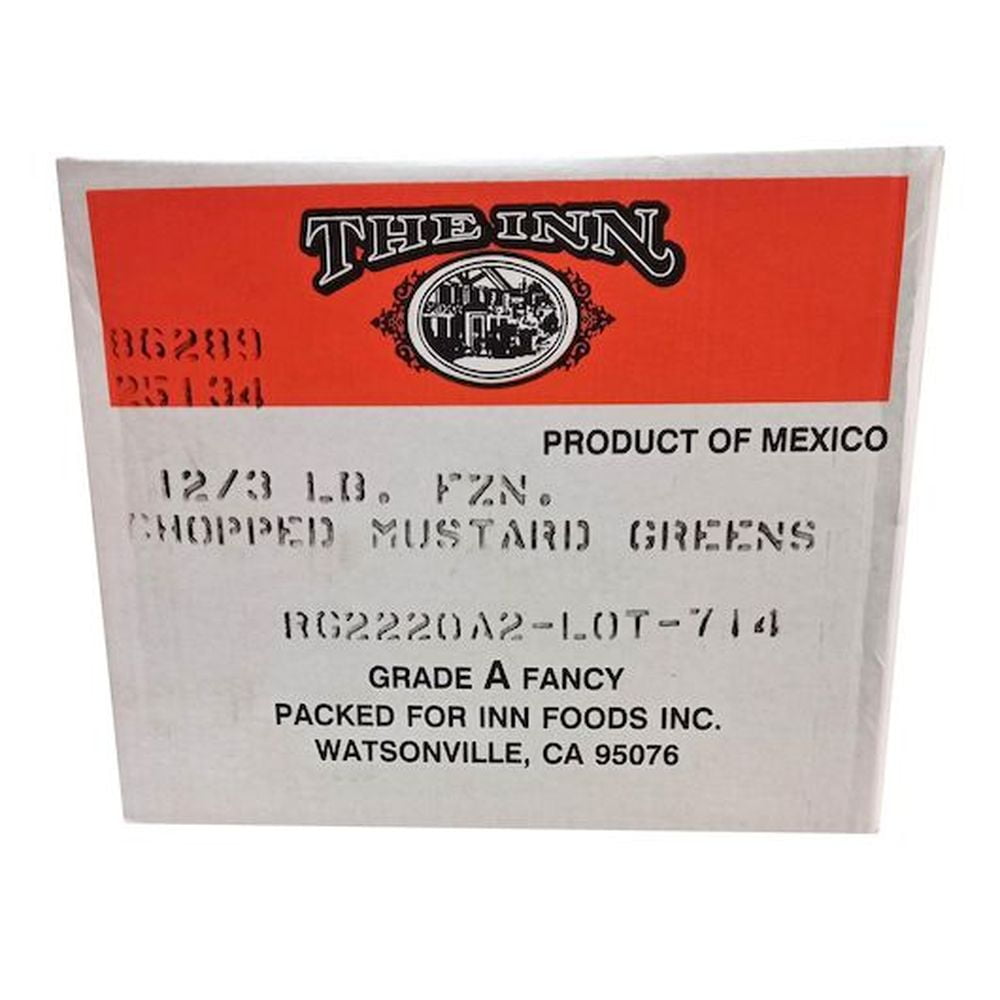 Commodity Vegetables Chopped Mustard Greens, 3 Pound - 12 per case.
