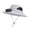 Light gray, variant on Solar-Powered Cooling Hat With Ventilation Fan, Wide Brim Sun Cover for Hiking Fishing Outdoor Adventures