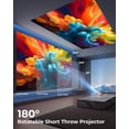 thumbnail image 3 of Mini proyector ClokoWe 1080P WiFi Bluetooth inteligente, 3 of 7