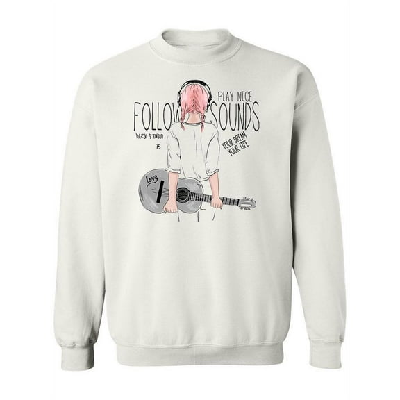 Play Nice Sketch. Sweatshirt Women -Image by Shutterstock, Female Large