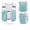 Blue stripes, variant on GULUCK Running Hydration Vest Backpack,Lightweight Insulated Pack with 1.5L Water Bladder Bag Daypack for Hiking Trail Running Cycling Race Marathon for Women Men