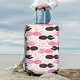 thumbnail image 7 of Lsque pink fish hearts Printed Luggage Cover, Travel Luggage Protector,Scratch and Dirt Resistant, Fits 18-32 Inch Luggage-Large, 7 of 7