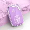 thumbnail image 3 of Key Fob Cover Compatible with Lexus CT200H ES350 Keychain Case Holder Protector,B Pink Purple, 3 of 7