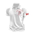 thumbnail image 3 of Adult Polo Tees for Men Short Sleeve Button Tee Shirt Basic White Golf Tops, 3 of 3