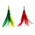 thumbnail image 1 of 2x Señuelos de Pesca 14cm 32g Señuelos de Marlin con Cabeza de Resina Aparejada Mecedora de Plumas Cola Señuelo falda pulpo calamar, 1 of 8