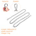 thumbnail image 2 of Unique Bargains Purse Chain Strap, 55' Purse Strap Shoulder Bag Replacement Strap, White&Silver, 2 of 6