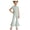 Light Green, variant on JUMEYU Summer Outfits for Girls Girls Clothes Little Girl Outfits Short Sleeve Tops & Cargo Pants 2pcs Girls Clothing Size 7-8 (Coffee,7-8 Years)
