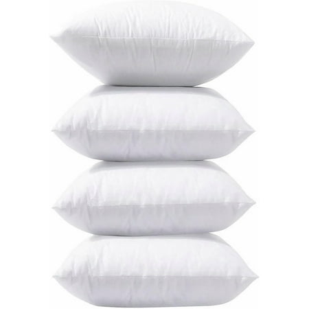 20x20 Throw Pillow Insert - Set of 4 White Pillow Inserts for Decorative Pillow Covers Throw Pillows for Bed Decorative Pillows for Bed Couch Pillows Throw Pillows for Couch