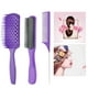 thumbnail image 5 of de para el cabello de 3 uds., de peluquería , cepillo y de cola para peinar, peluquería, secado en húmedo, hombres y - púrpura Yinane Peine de pelo de cola, 5 of 6