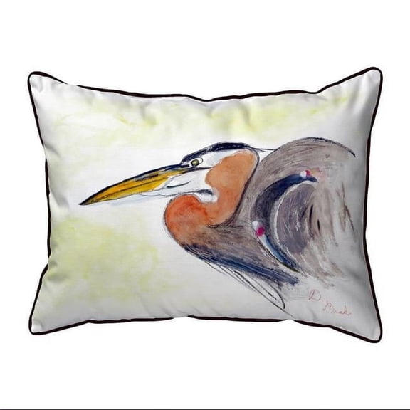 Betsy Drake ZP719 Heron Portrait Extra Large Zippered Indoor & Outdoor Pillow - 20 x 24 in.