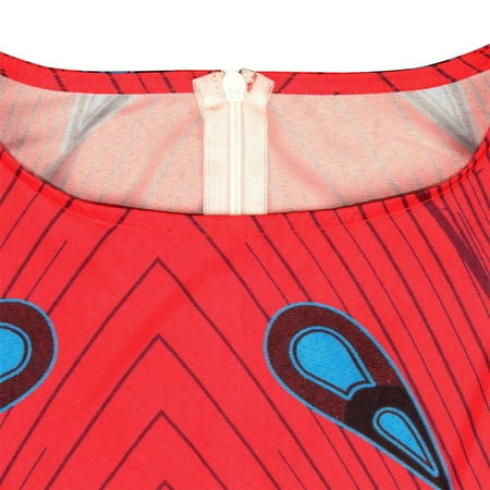 

kpoplk Dresses For Girls Toddler Kids Baby Girls African Dashiki Traditional Style Sleeveless Round Neck Dresses For Baby Girls(Red)