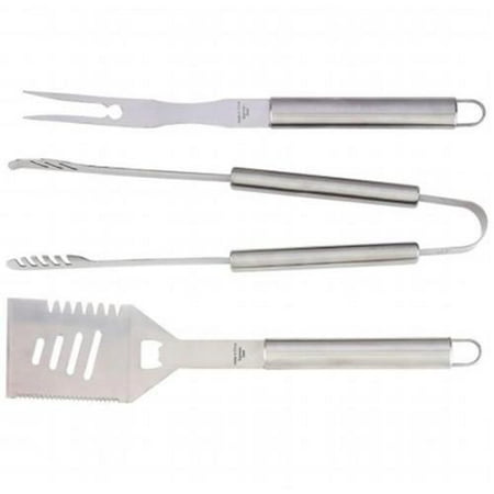 Chefmaster Barbeque Tool Set - Chefmaster 3pc Stainless Steel Barbeque Tool Set