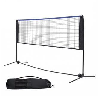 Complete Outdoor Badminton Set | Portable Net System With 4 Rackets, 3 Birdies & Carry Bag | Backyard & Beach Games