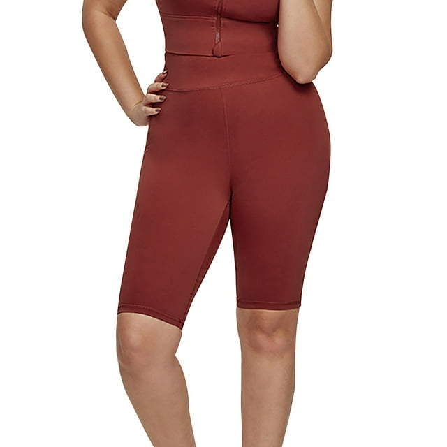 Timegard Combinaisons Courtes pour Femmes 1 Pce Manches Courtes Col Rond Cordon de Serrage Combinaison Courte Été Décontractée Confortable