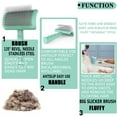 thumbnail image 5 of Pet Grooming Brush for Cats and Dogs, Needle Comb for Shedding and Loose Hair, Gentle Deshedding Tool, 5 of 9