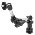 thumbnail image 3 of 7in Universal Arm, 360° Adjustable Flexible Camera Mount 1/4in Screw Easy To Install With Adapter For Photography Equipment 7in Silver, 3 of 8