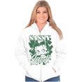 thumbnail image 4 of Betty Boop Saint Paddys Sassy Lassy Zip Hoodie Sweatshirt Women Brisco Brands L, 4 of 6