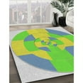 thumbnail image 2 of Ahgly Company Indoor Rectangle Patterned Green Novelty Area Rugs, 4' x 6', 2 of 6