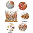 thumbnail image 6 of Decorative Throw Pillow Covers 20x20 Inch Set of 2 Gnome Pumpkin Fall Decor Pillow Cases for Couch, Maple Leaves Fox Rabbit Cushion Case for Living Room Bedroom Bed Car Chair, 6 of 9