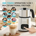 thumbnail image 5 of Livatro Electric Milk Frother, 14-in-1 Milk Frother | Twin Cup (20.3 oz & 13.5 oz) | Memory Function | Automatic Hot & Cold Milk Frother Heater, 5 of 6
