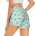 thumbnail image 3 of Goofa Sea Turtle Printed Women 2 in 1 Running Shorts,Quick Dry Athletic Workout Shorts,High Waisted Athletic Shorts with Liner Pockets-Medium, 3 of 9