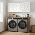 thumbnail image 6 of 60" W Laundry Room Wall Cabinets, Farmhouse Wall Cabinet with Adjustable Shelf, Wall Mounted Storage Cabinet, Floating Cabinet for Bathroom/Kitchen, 6 of 7