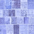 thumbnail image 1 of Ahgly Company Indoor Square Patchwork Blue Transitional Area Rugs, 4' Square, 1 of 4