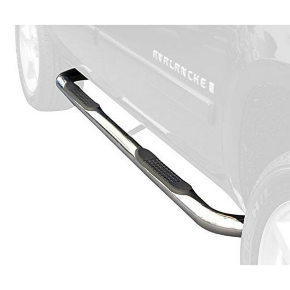 Steelcraft 3" Round Nerf Bars Stainless Steel Compatible with 2000-2020 Chevrolet Suburban / 02-13 Avalanche / 00-20 GMC Yukon XL 1/2 Ton (Excl. 02-06 Z71)