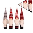 thumbnail image 1 of Bewildely 4 Uds. De cubiertas navideñas para botellas de vino, adorno de de felpa para botella de Papá Noel, decoración navideña Type2 Bewildely HA000727-00B, 1 of 6