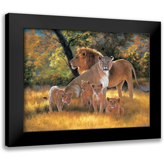 Roland, Henry 14x12 Black Modern Framed Museum Art Print Titled - My Family