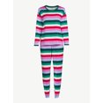 thumbnail image 5 of Joyspun Women’s Long Sleeve Tee and Joggers, 2-Piece Pajama Set, Sizes S-3X, 5 of 5