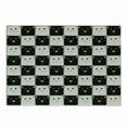 thumbnail image 1 of Checkers Game Cutting Board, Checkered Squares with Cat Faces in Classic Game Board Pattern, Decorative Tempered Glass Cutting and Serving Board, Small Size, Dark Brown Beige, by Ambesonne, 1 of 1