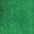 thumbnail image 1 of Ahgly Company Indoor Square Oriental Green Industrial Area Rugs, 3' Square, 1 of 4