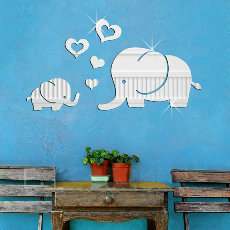 Sticker mural 3D Eléphant