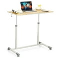 thumbnail image 1 of Bureau d'Ordinateur Goplus à Hauteur Réglable, Assis-Debout, Roulant, Table pour Cahier, Naturel, 1 of 10