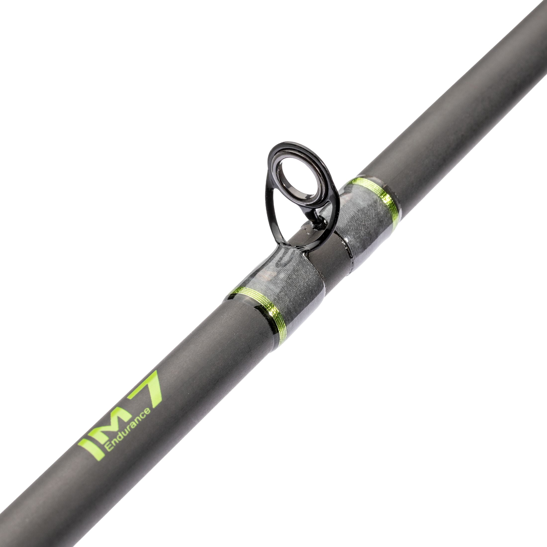 Lew’s MACH 1 Casting Fishing Rod, 7-Foot 3-Inch, 1-Piece IM7 Graphite Rod with Heavy Power and Fast Action, Winn Dri-Tac Split-Grip, Graphite Skeletal Reel Seat, White/Black/Green