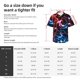 thumbnail image 5 of Balery Red And Blue Lightning Camisas hawaianas de manga corta para hombre, camisas playeras de corte holgado, camisas de vacaciones con botones,3X-Large, 5 of 7