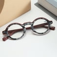 thumbnail image 4 of Women Thick Retro Small Round Wine Red Reading Glasses Fashion Trendy Personalized Presbyopic Glasses Plastic Readers +3.00, 4 of 4
