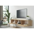 thumbnail image 3 of Kybele LLC Hilly  Wall - Mounted  Modern Floating 71"  TV Stand Oak Oak Finish, 3 of 5