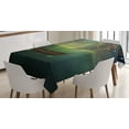 thumbnail image 1 of Ambesonne Marine Tablecloth Rectangular Table Cover, Boat Sailing in a Calm Sea, 60"x84", Multicolor, 1 of 3