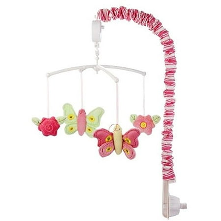 Girls Stripes And Plaids Musical Mobile