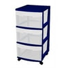 Sterilite 3-Drawer Medium Cart, Set of 2