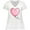 AA-White, variant on Inktastic Pink Balloon Heart Women's Plus Size V-Neck T-Shirt