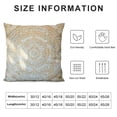 thumbnail image 5 of Orinice Intricate Line Drawings Graphic Decorative Pillow Cover for Home Couch Living Room Bed Sofa 20x20in, 5 of 5