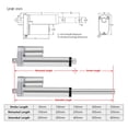 thumbnail image 5 of WIFI Controller Linear Actuator 12V Power Supply Metal Gear Electric Linear Motor 2Inch 4Inch 6Inch 8Inch 10Inch Stroke, 5 of 6