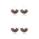 thumbnail image 2 of Jumpingount Pendientes creativos con borlas en forma de abanico para mujer, estilo nacional Ins, elegancia Vintage, moda, chica con estilo, joyería colgante Caqui 2piezas Jumpingount CBP207392, 2 of 5