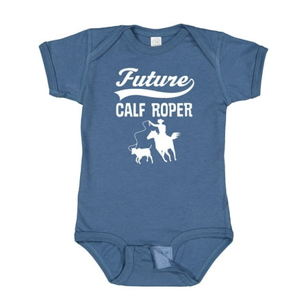 

Inktastic Calf Roping Rodeo Future Cowboy Gift Baby Boy Bodysuit